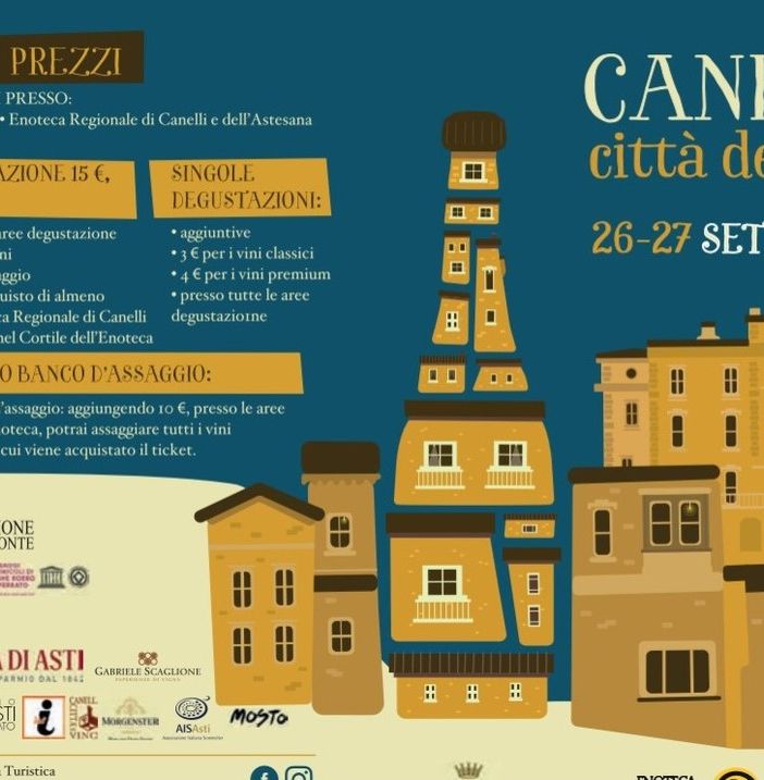 Nel fine settimana tornerà l’apprezzato appuntamento autunnale con “Canelli Città del Vino”