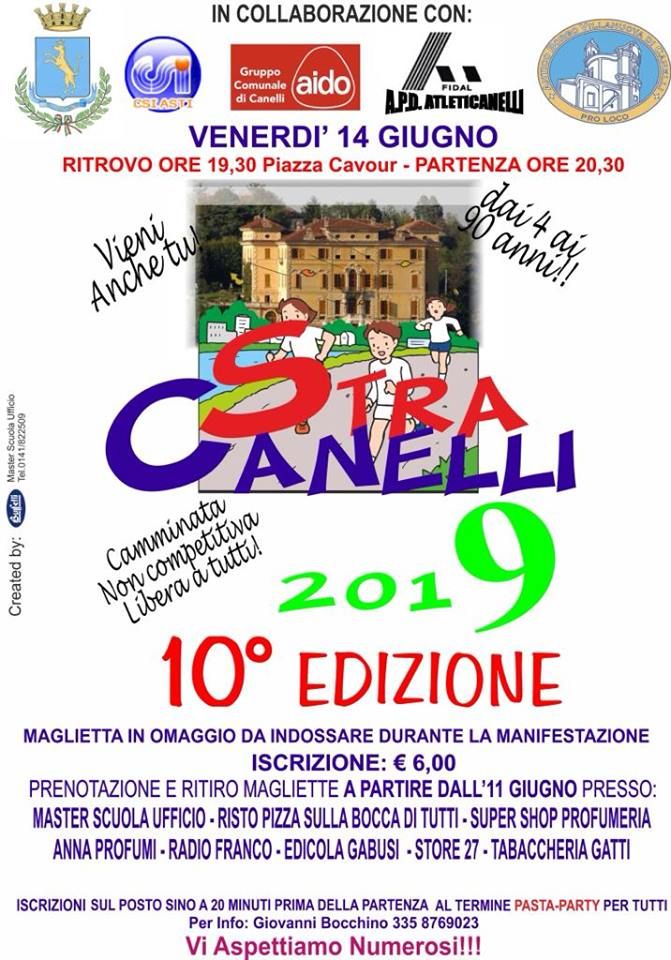 In arrivo la StraCanelli. Si parte domani alle 20.30
