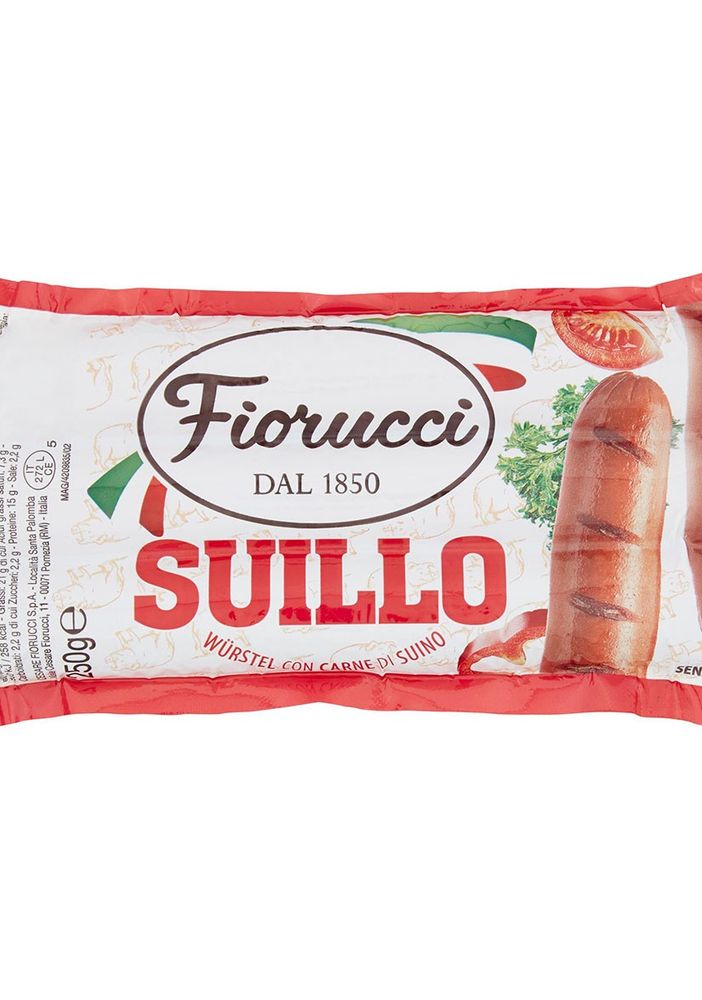 Una confezione di wurstel Suillo