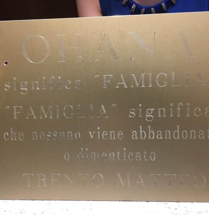 Targa in memoria di Matteo Trento