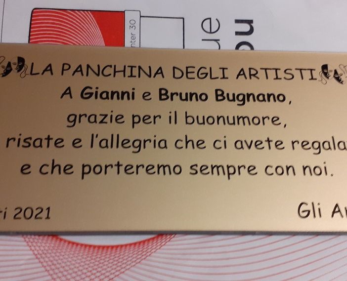Targa in memoria del gemelli Bugnano