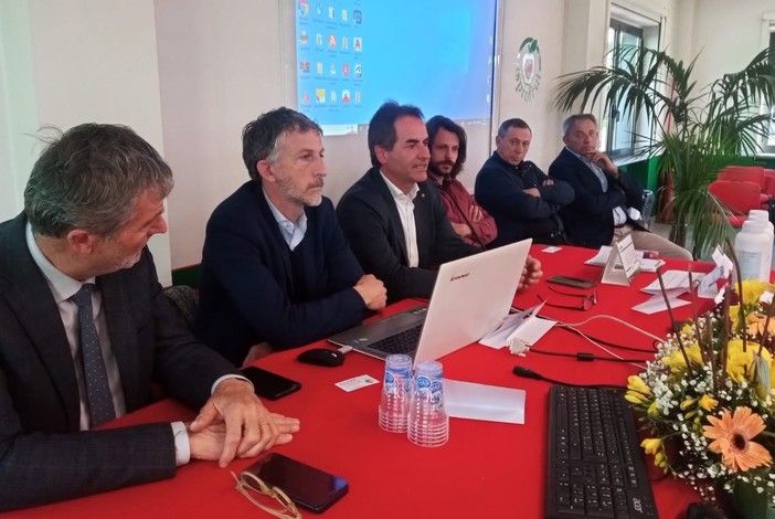 Un momento dell'incontro di Lagnasco