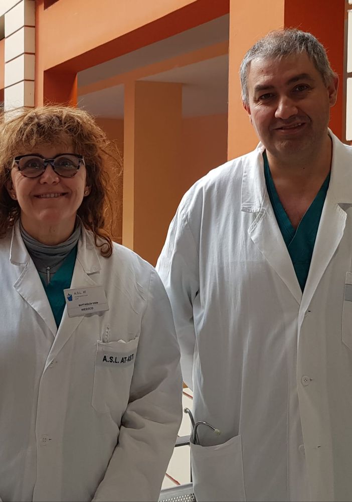 La dottoressa Edda Battaglia e il dottor Gabriele Pozzo