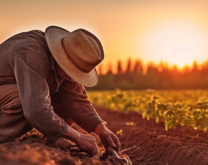 Terra tra le mani di chi oggi protesta per ritrovare dignità