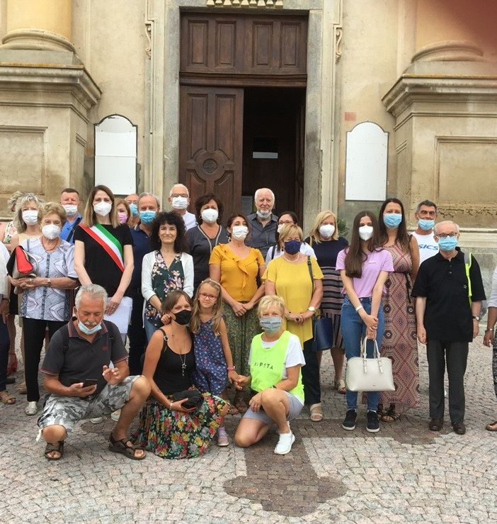 Il gruppo alla partenza di &quot;Ti racconto Villafranca&quot;