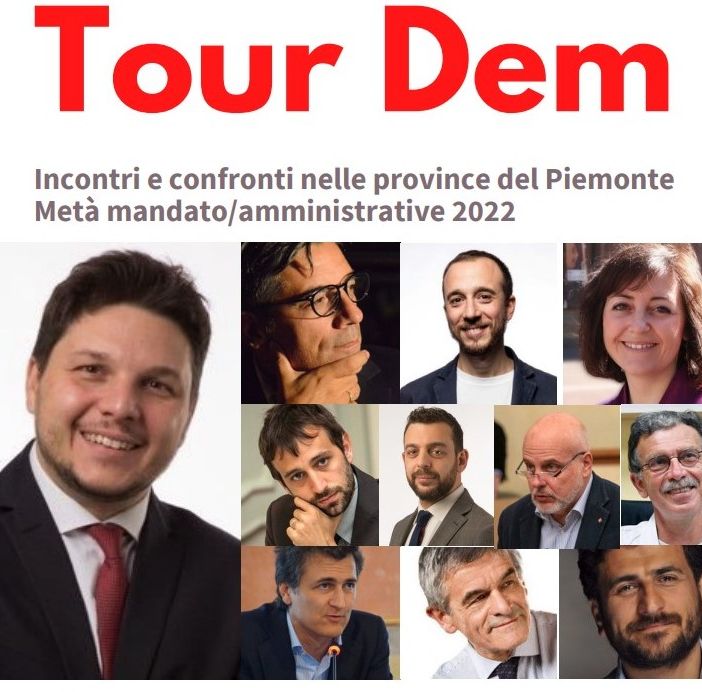 Collage fotografico dei consiglieri regionali PD