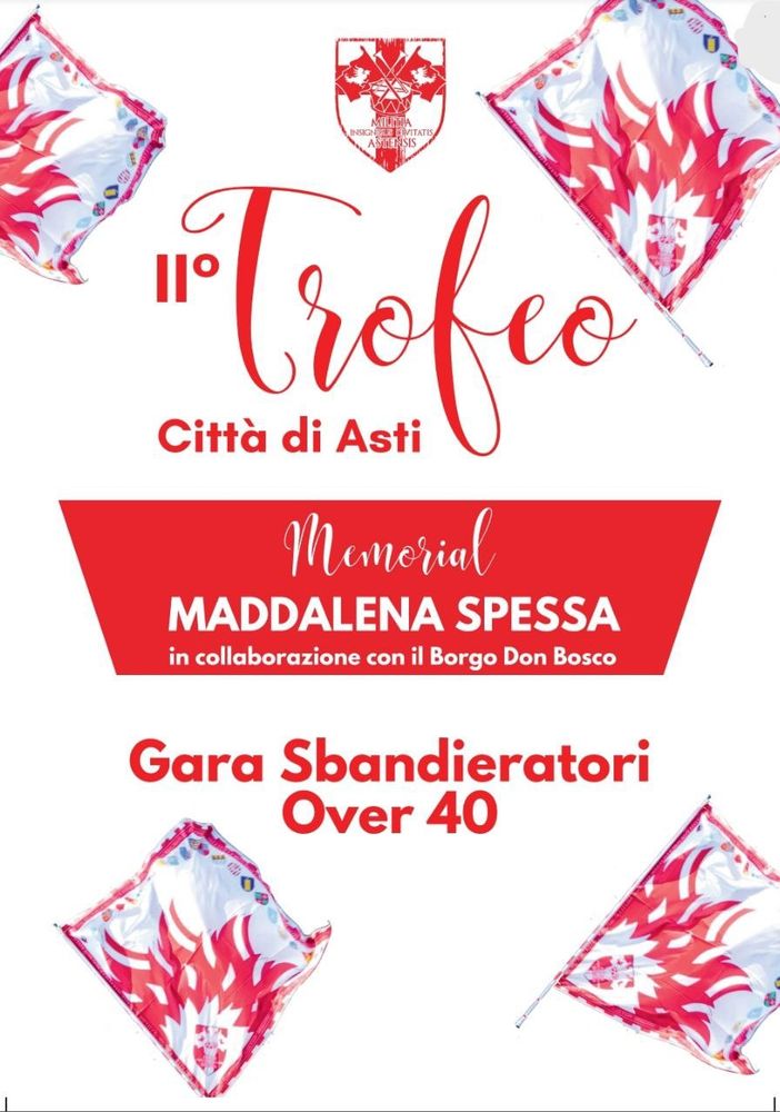 Domenica ad Asti il II Trofeo nazionale bandiere over 40