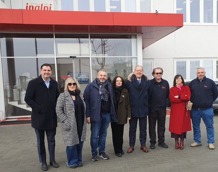 Il sottosegretario all’Agricoltura La Pietra in visita all’Inalpi di Moretta