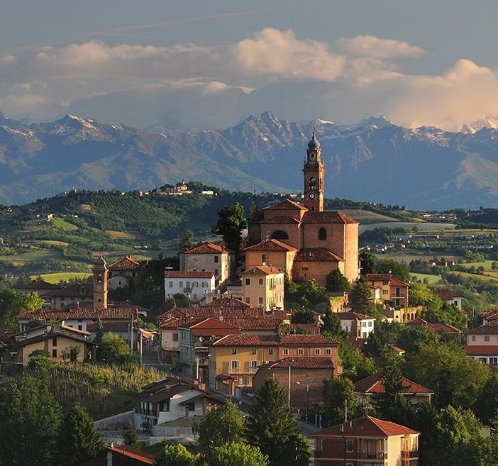Villa San Secondo ritratta dal grande Enzo Isaia