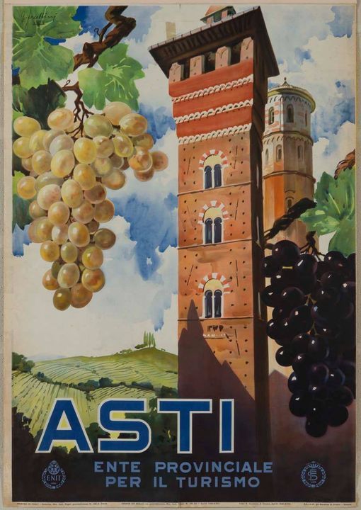 Vino, territorio e cultura in un manifesto di Asti del 1939