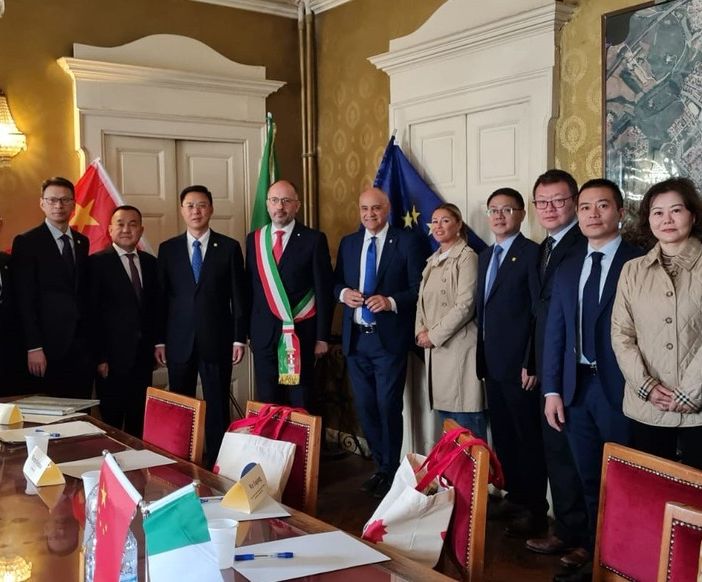 Alcune immagini della visita di questa mattina in Municipio