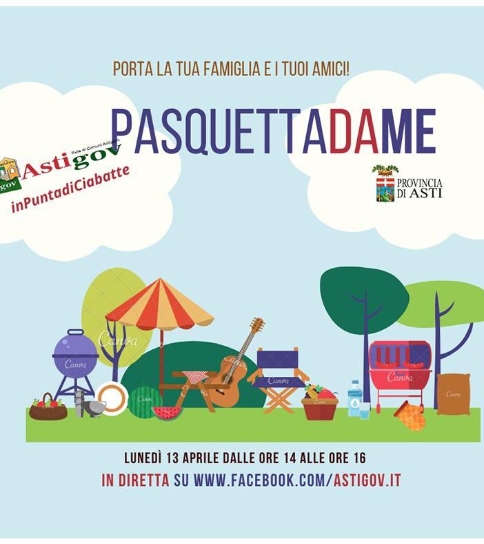 Astigov invita a una grande festa virtuale. È &quot;Pasquetta da me&quot;