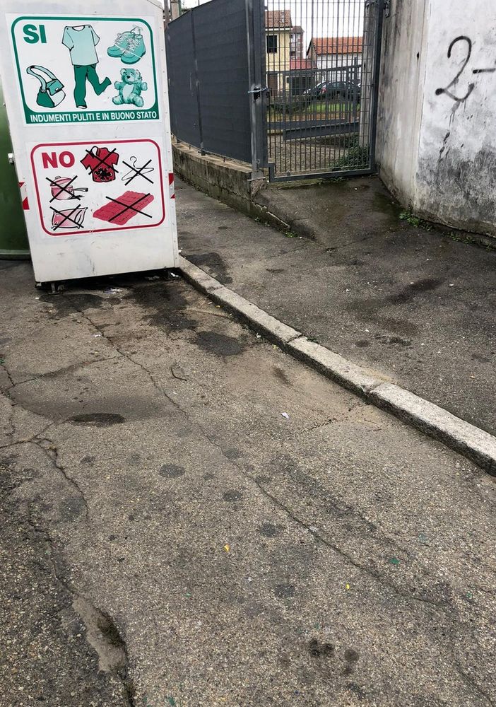La zona in questione, totalmente ripulita
