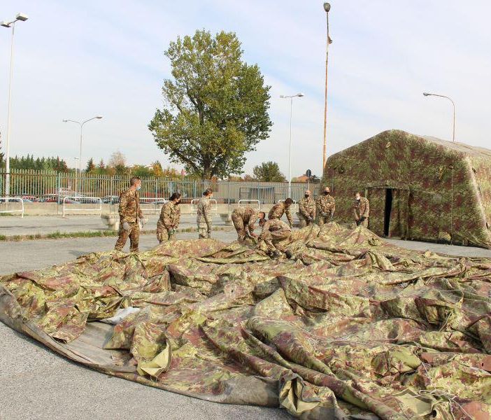 Verranno installate nei prossimi giorni ad Asti le tensostrutture dell'esercito