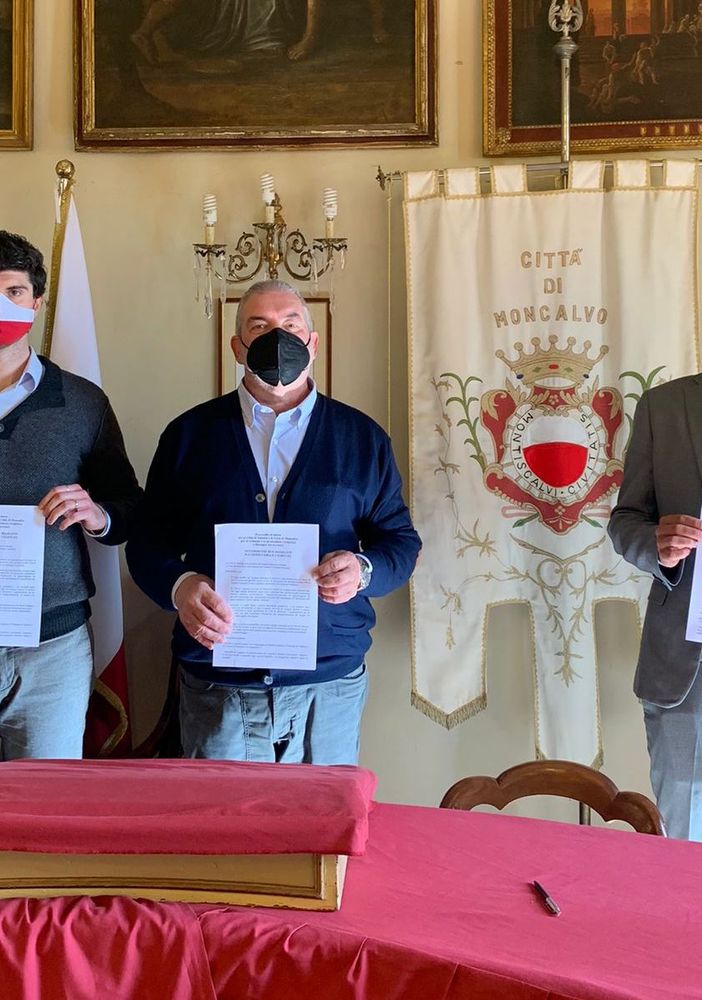 Moncalvo e Valenza unite nell'Accordo dei due diamanti. Potenziata la sinergia tra le due terre, dal patrimonio storico comune
