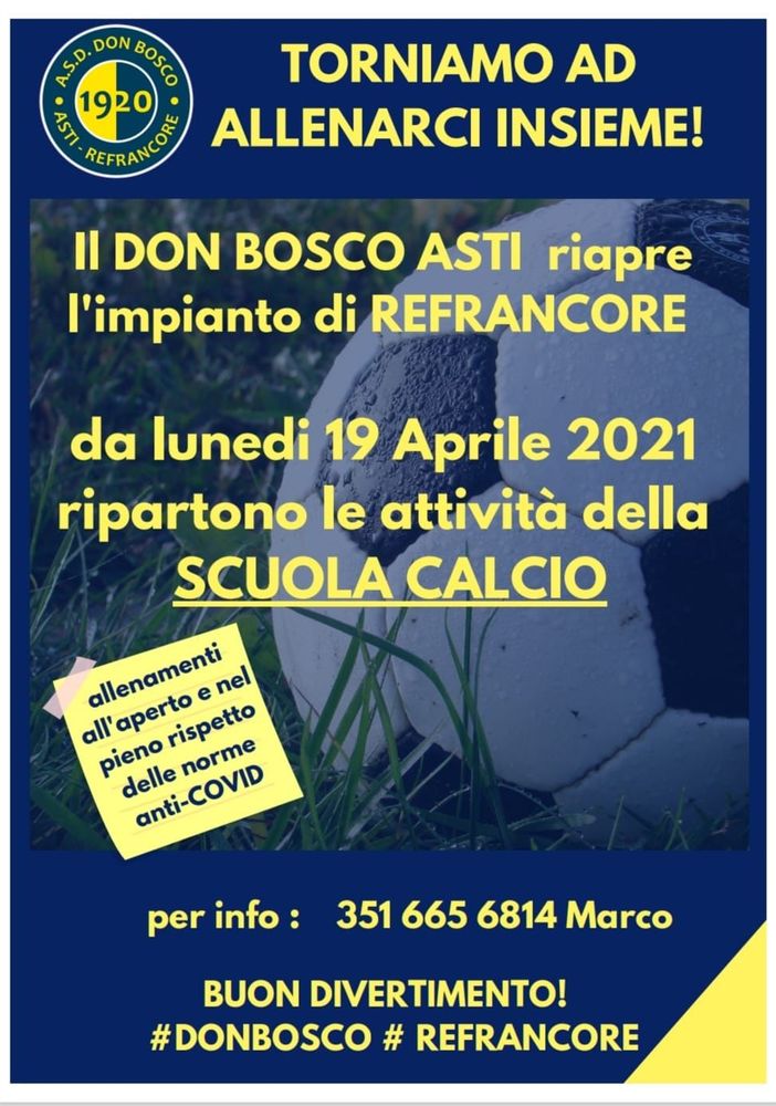 Locandina scuola calcio