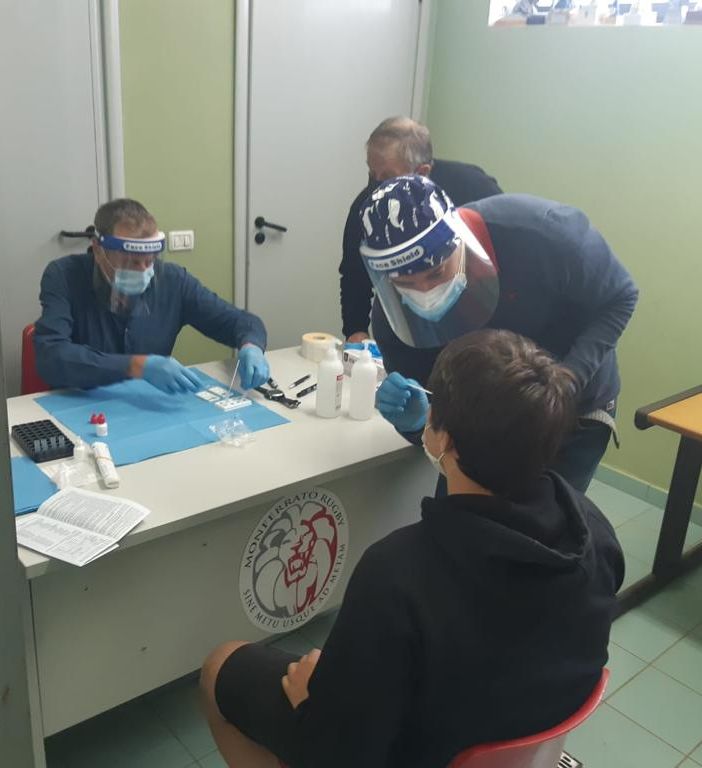 Monferrato Rugby: mercoledì scorso giornata di tamponi per 80 rugbysti dall’under 14