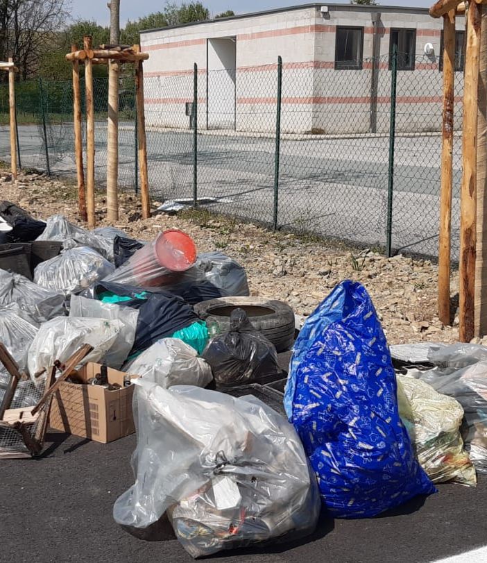 I rifiuti raccolti questa mattina