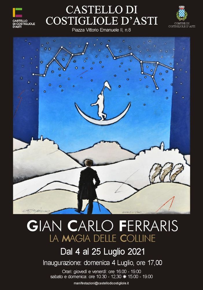 Locandina della personale di Gian Carlo Ferraris