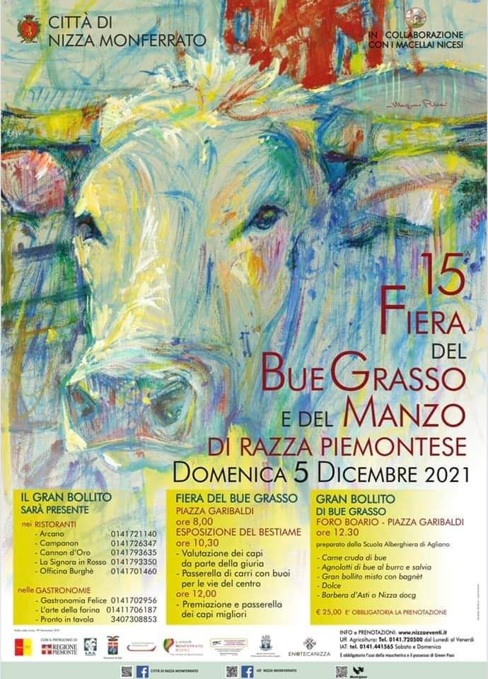 A Nizza Monferrato il prossimo fine settimana torna la Fiera del bue grasso