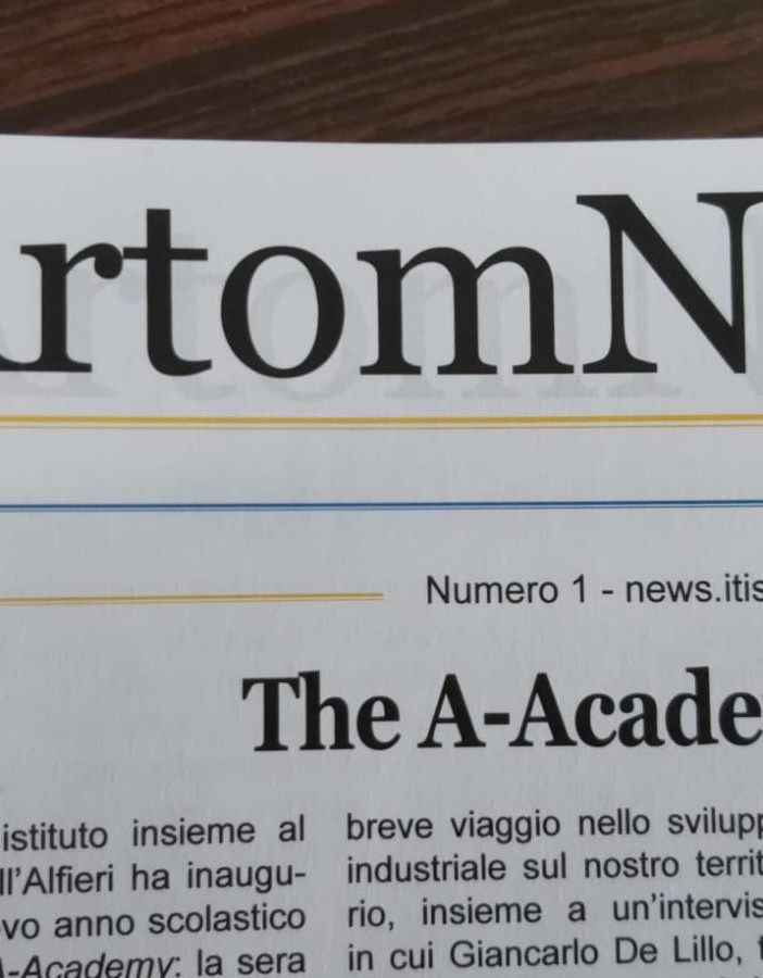 All'Artom debutta &quot;ArtomNews&quot;, il giornalino della scuola