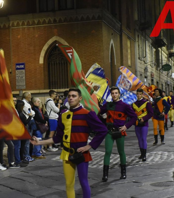 Un momento della serata della Stima del Palio
