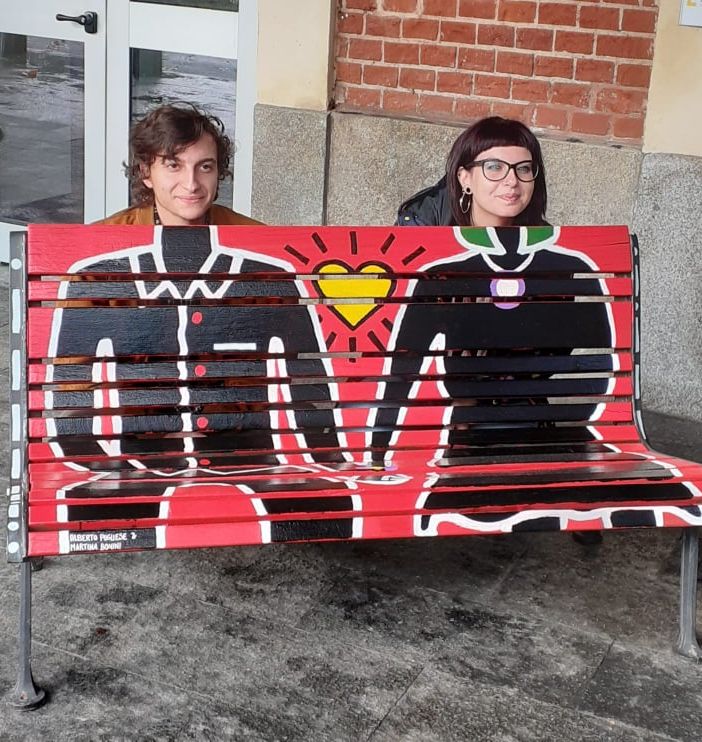 Destro&amp;Sinistra, quando l'amicizia diventa arte. La mostra al Diavolo Rosso di Alberto e Martina