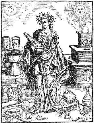 Rappresentazione allegorica dell'alchimia
