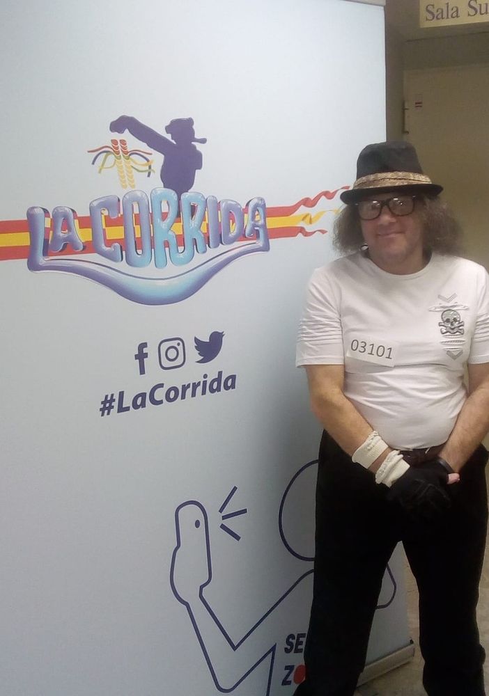 Alfonso durante una sua partecipazione alla Corrida