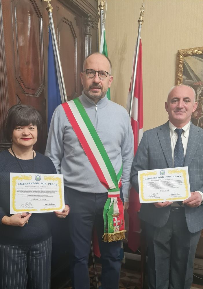 Tre astigiani hanno ricevuto il prestigioso riconoscimento &quot;Ambassador for peace&quot; della Universal Peace Federation