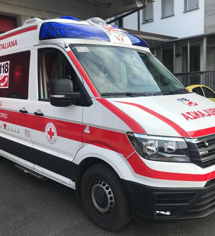 Un'ambulanza della Croce Rossa di Canelli
