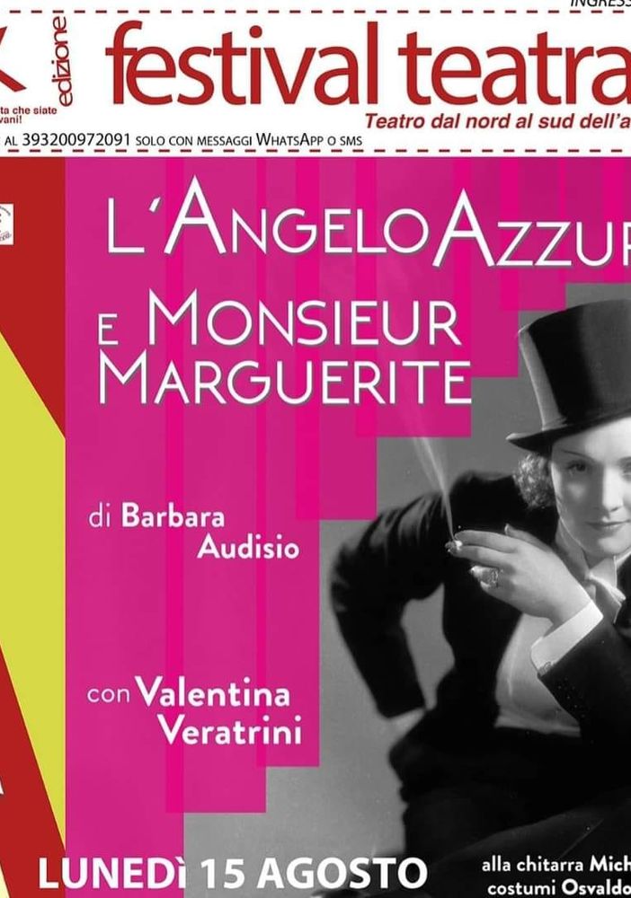 Questa sera a Cantarana lo spettacolo 'L’Angelo azzurro e Monsieur Marguerite'