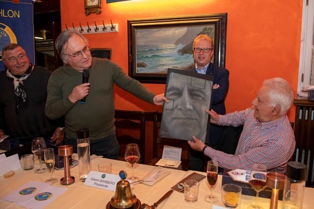 Berruti e Bertola nel corso dell'incontro conviviale