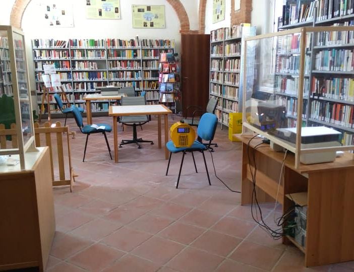 Una sala della Biblioteca di Fontanile