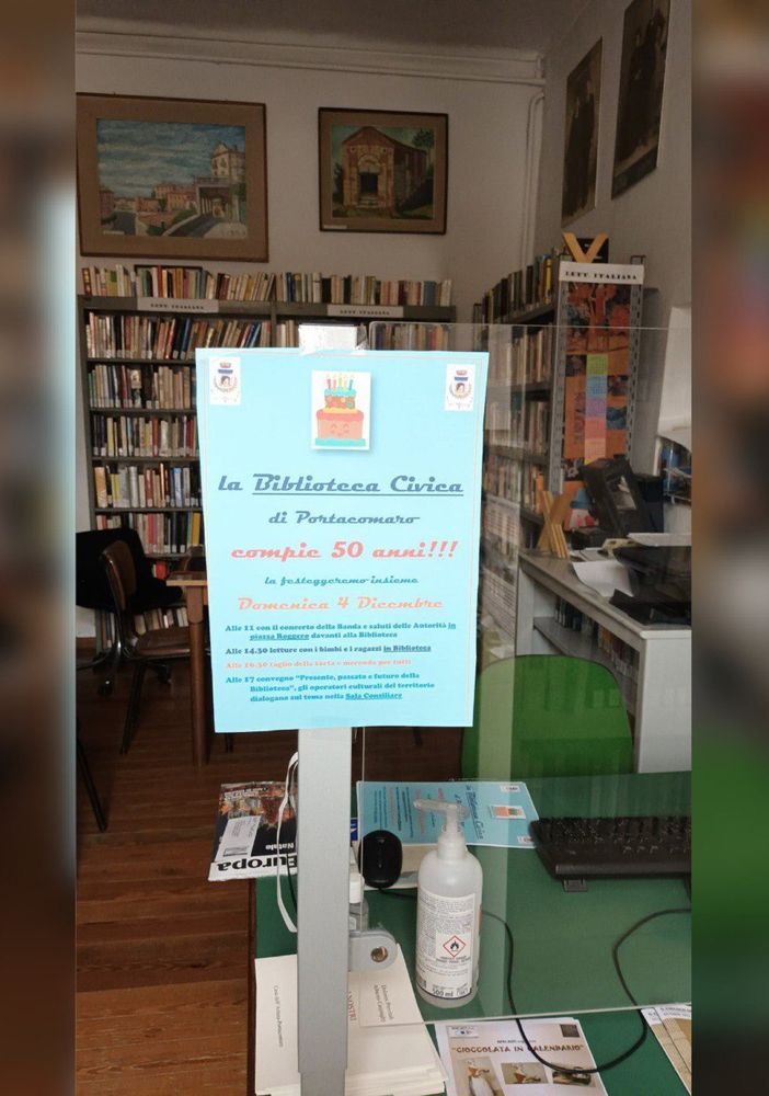 Festa per i cinquant'anni della Biblioteca di Portacomaro