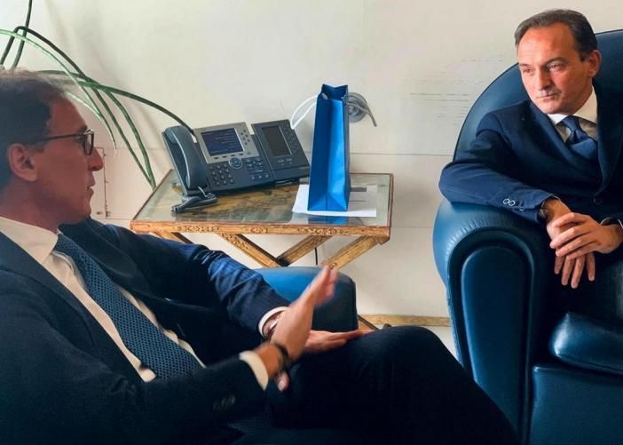 Il ministro Boccia con il presidente Cirio in un'immagine di repertorio