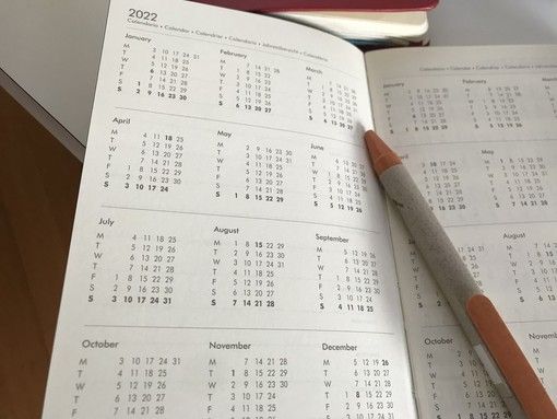 Pagine di un'agenda
