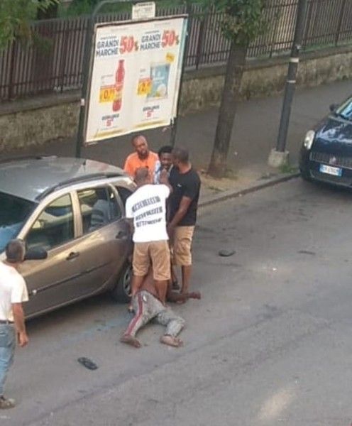 Una recente scena di degrado in corso Matteotti