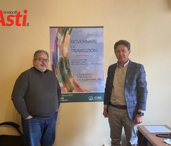 Stefano Calella e Marco Ciani, segreteria Cisl