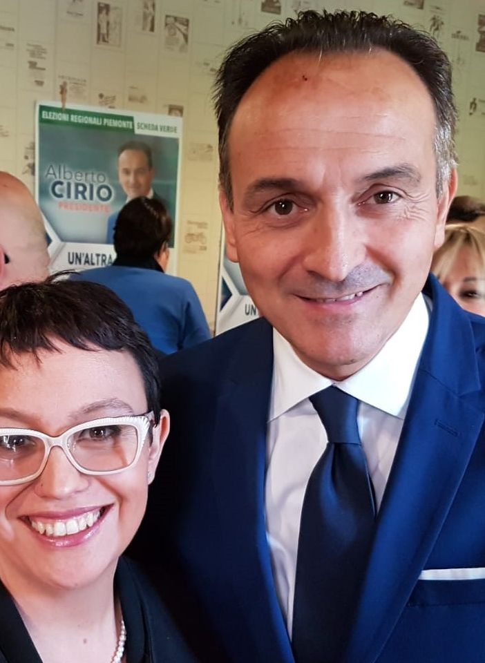 Francesca Capellino con Alberto Cirio