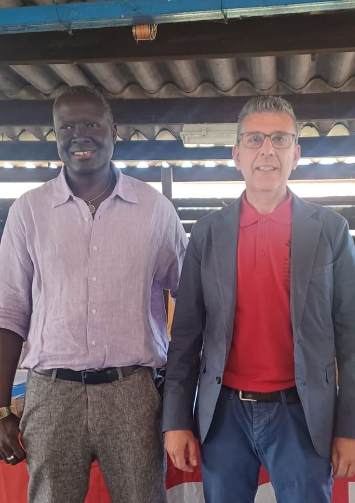 Carelli con Mamadou Seck
