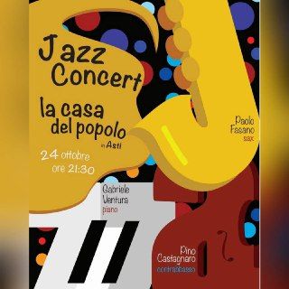 Continuano gli appuntamenti alla Casa del Popolo, sabato 24 ottobre cena e serata jazz