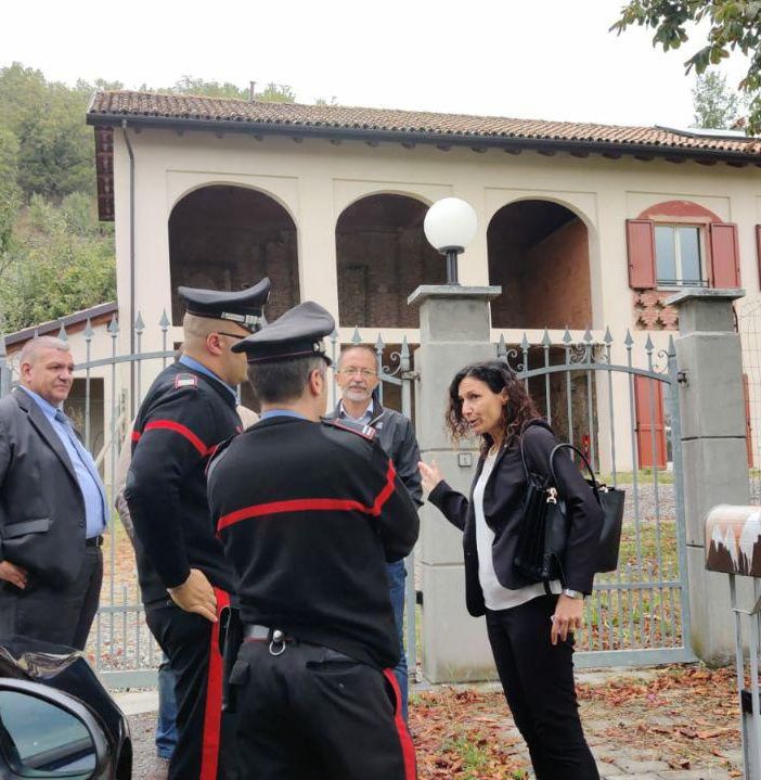 L'assessore Caucino a Nizza Monferrato (immagine di archivio)