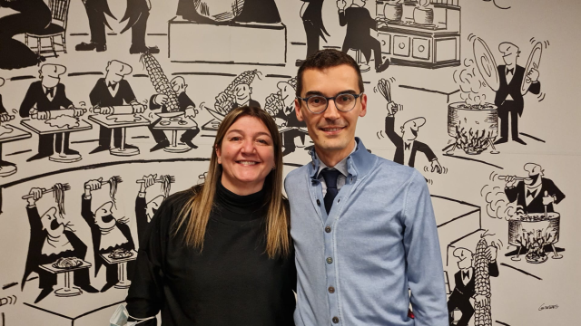Il presidente Paolo Lanfranco e la presidente della Scuola Alberghiera Annalisa Conti