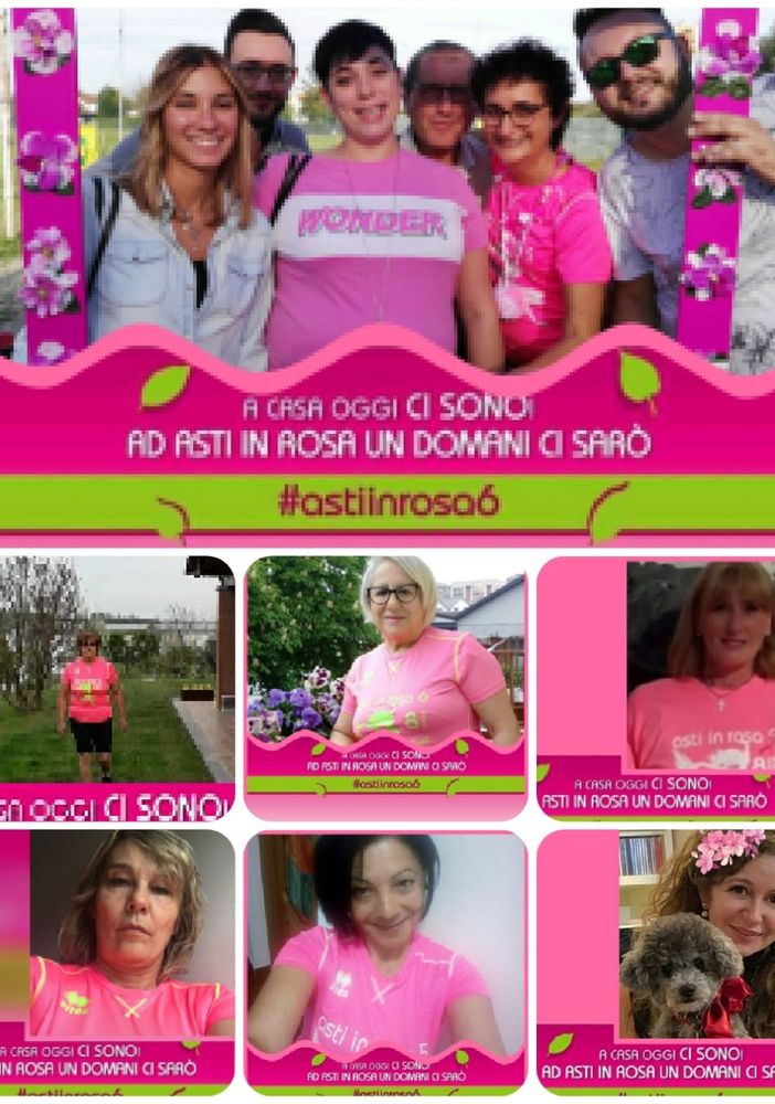 Asti in Rosa 6, la camminata per sconfiggere in cancro si è corsa virtualmente