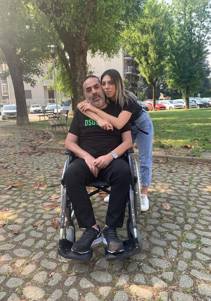Maximiliano Cinieri con la figlia Valeria