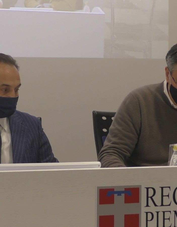 Il presidente Cirio e l'assessore Icardi