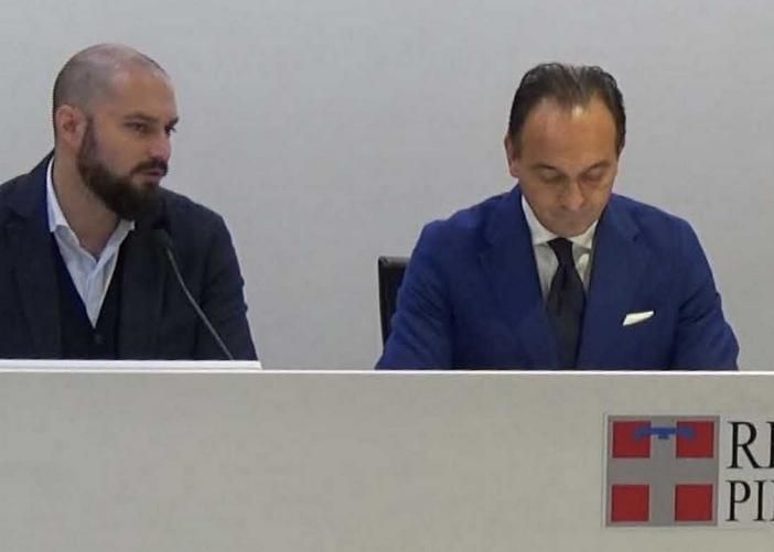 L'assessore Marrone con il presidente Cirio