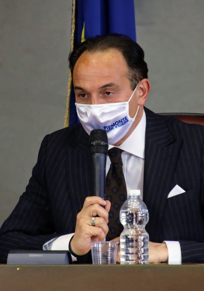 Cirio durante la tappa astigiana