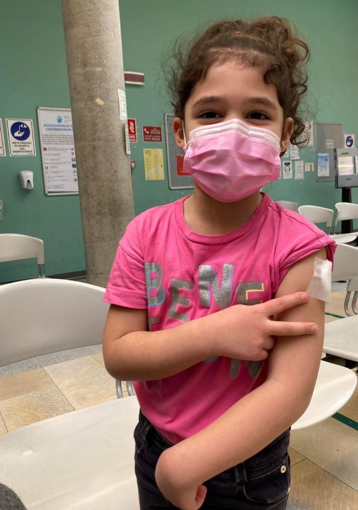 La foto della piccola dalla pagina dell'Asl At e del papà Michael Vitello